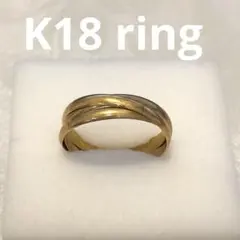 K18細め三連リング59H2508