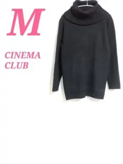 CINEMA CLUB タートルネック ニット ブラック Mサイズ　大人っぽい