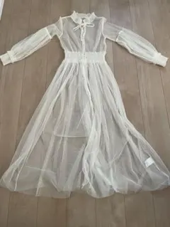 RayCassin シースルーワンピース ホワイト