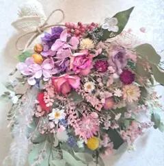 ドライフラワースワッグ