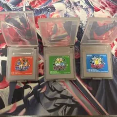 ポケットモンスター レッド・グリーン・ブルー 3本セット ソフトのみ
