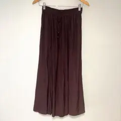 GLOBAL WORK レッド ロングスカート レディース　S 春夏