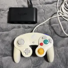 ね*こ様 ゲームキューブコントローラー(スマブラホワイト)+GCコン 接続タップ