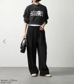 MM6 メゾンマルジェラ ショート丈トレーナー プルオーバー ベージュ