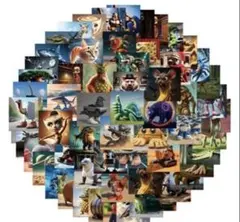 イタリアンレインブレッドキャラクターステッカー　コラージュシール　80枚セット