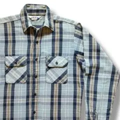 70s FIVEBROTHER DAKOTA USA VINTAGE ネルシャツ
