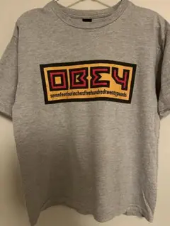 OBEY オベイ Tシャツ グレー Mサイズ 短丈のサムネイル