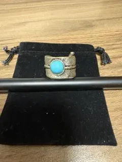 ターコイズ シルバーリング 調整可能