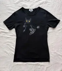 VIVIENNE WESTWOOD MAN シャツ フリー 花柄 ネコ ヴィヴィアンウエストウッドマンワインcatネコキャットTシャツman
