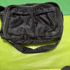 PORTER 吉田カバン タンカーショルダーバッグ ブラック二層式　XL