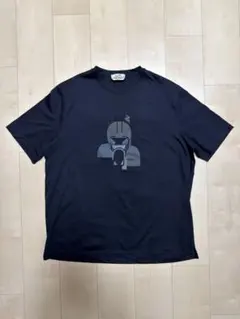 HERMESエルメス Tシャツ ネイビー 馬プリント使用3回の美品！のサムネイル