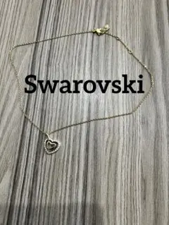スワロフスキーハート型クリスタルネックレス