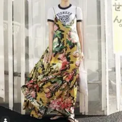 DRIES VAN NOTEN キャミワンピース マーブル柄 DRIES VAN NOTEN キャミワンピース マーブル柄 - メルカリ