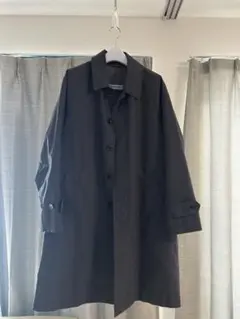 ダークブラウン　ステンカラーコート　green label relaxing