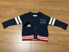 ギャップ　GAP baby カーディガン　ミッキー　ディズニー　ネイビー　90