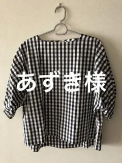 【最終値下げ中】7-IDconcept トップス　サイズ38 チェック