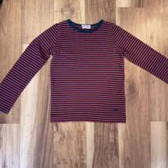 【130】FITHフィス ロンT 赤黒ボーダー