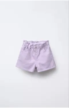 ZARA コンフォートツイルペーパーバミューダパンツ　104CM 3-4Y