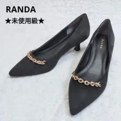 【ほぼ新品】ランダ パンプス ヒール スエード ゴールド金具 ポインテッドトゥのサムネイル
