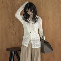 La-gemme ラジエム 長袖レースシャツ カーディガン