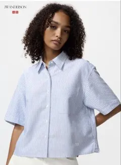 UNIQLO JW ANDERSON ストライプ半袖シャツのサムネイル