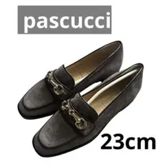 新品 pascucci パスクッチビットローファー　スウェード ブラウン 36