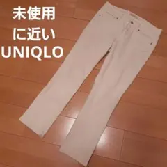 最終価格❗1度着用。UNIQLO 美ライン　ホワイトデニムパンツ 25サイズ
