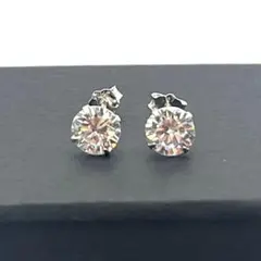 【No.54】6㎜ ジルコニア ピアス シルバー 925 シンプル