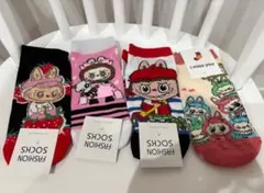 ラブブ　靴下　4足セット