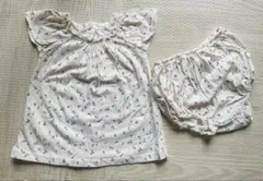 Bonpoint チェリー柄 ブラウス・ブルマ セットアップ 12M