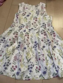 petit main 花柄ノースリーブワンピース 110