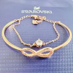 Swarovski Infinity クリスタル 2連ブレスレット 未使用