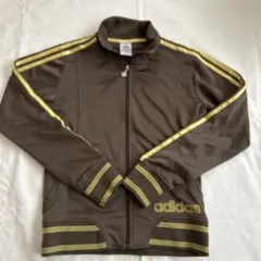 adidas ブラウン ジップアップジャケット