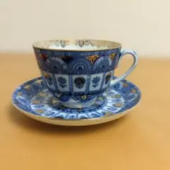 インペリアルポーセリン ロモノーソフ つる花 金彩 アラベスク カップ 