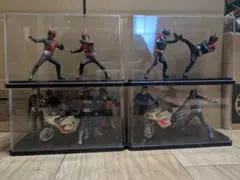 HG仮面ライダー旧1号〜桜島1号 フィギュア 4点セット 専用ケース付