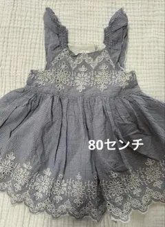 babyGAP チェック柄ワンピース　80センチ　12-18m