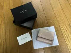 新品未使用箱あり。Paul Smith キャット 三つ折りがま口財布。