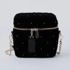 【即購入OK♡】NICE CLAUP ベロアキルティングバニティーショルダー
