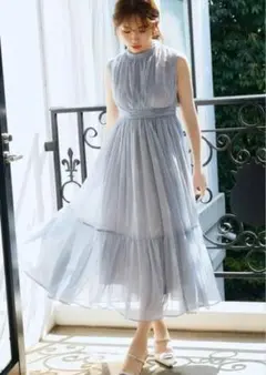 Herlipto tulip chiffon long dress ネイビー M 2025年最新】tulip chiffon long dress herliptoの人気アイテム