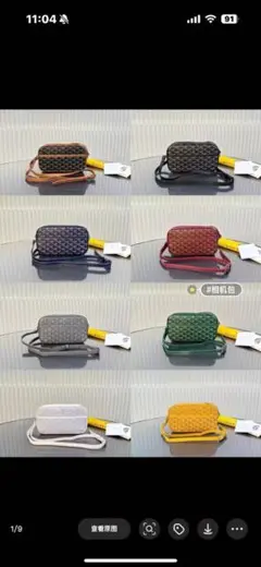 goyard カラフルショルダーバッグ