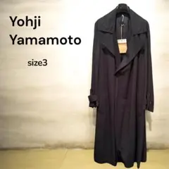 【希少】Yohji Yamamoto トレンチコート ヨウジヤマモト ブラック春のサムネイル