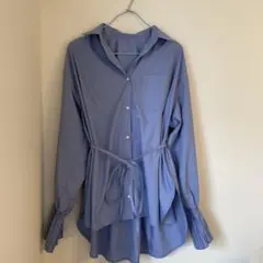 【ロペピクニック】ウエストリボン付きシャツ