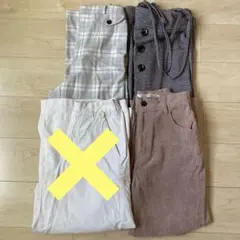 サロペット、カジュアルパンツ　おまとめ3点セットのサムネイル