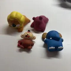 たべっ子どうぶつ すやすやフィギュア ライオン　カバ　ゾウ