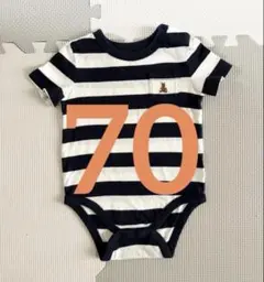Baby Gap ベビー ロンパース ボーダー 70cm くま柄 男の子 女の子のサムネイル