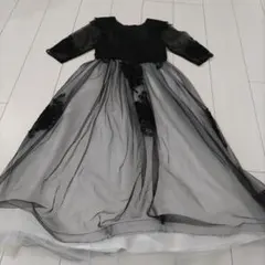 子供用ドレスブラック　サイズ不明ですが多分１５０くらい