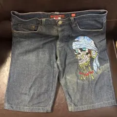 Ed Hardy デニム ハーフパンツ 34インチのサムネイル