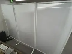 kinzo様　専用。オフィスパーテーション 半透明×2、ウォルナット ×1セット