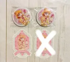 魔法つかいプリキュア！アニメイト 朝日奈みらい 缶バッジ 特典ステッカー