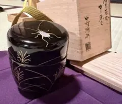 松峰造 しだれ桜に蓋裏燕蒔絵 長棗 螺鈿 共箱 茶道具 松峰造 しだれ桜に蓋裏燕蒔絵 長棗 螺鈿 共箱 茶道具 - メルカリ